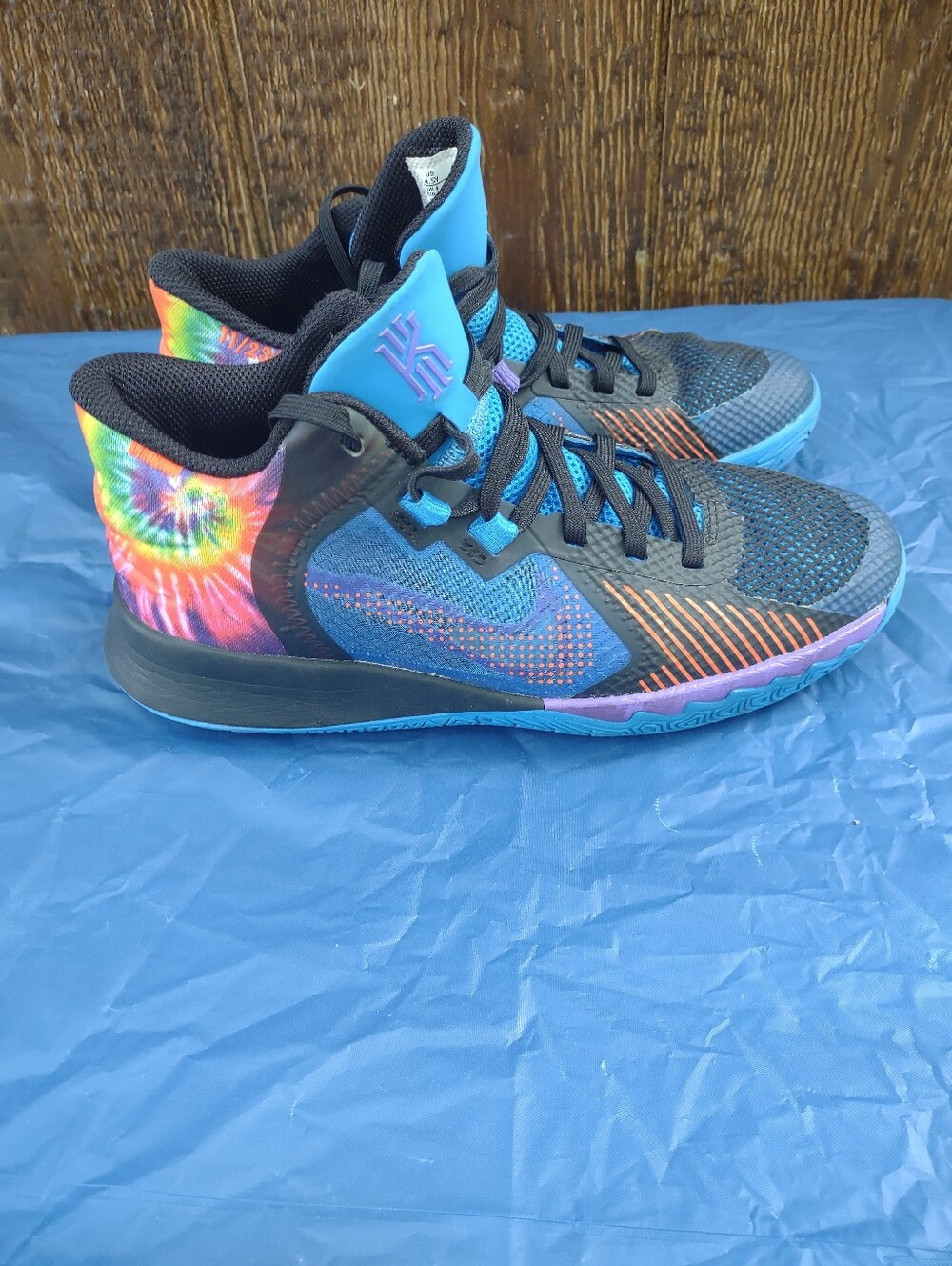 Nike Kyrie Flytrap 5 GS 'Photo Blue Tie-Dye' basketball shoes 4.5Y